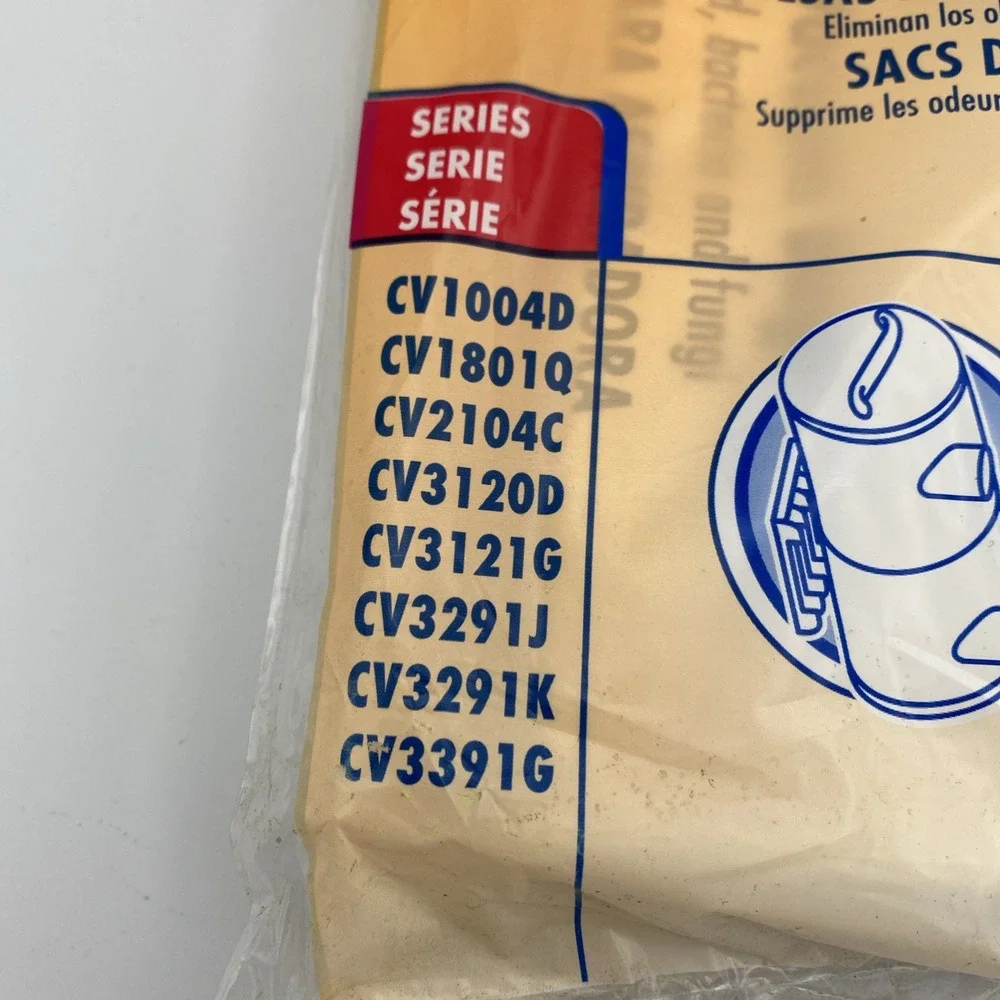 Eureka Style CV-1 Central Vacuum Bags 1 Pack‎ Of 3 63265 Oder Elimination